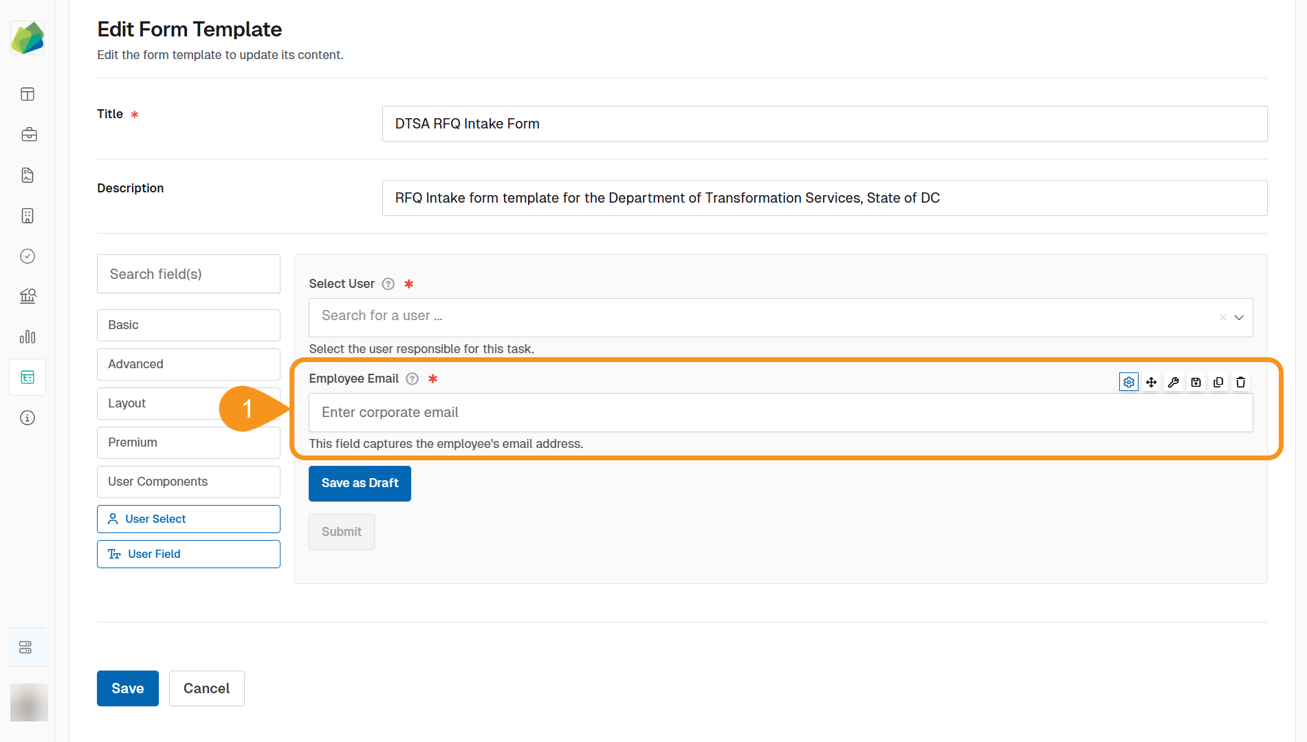 Copy User components